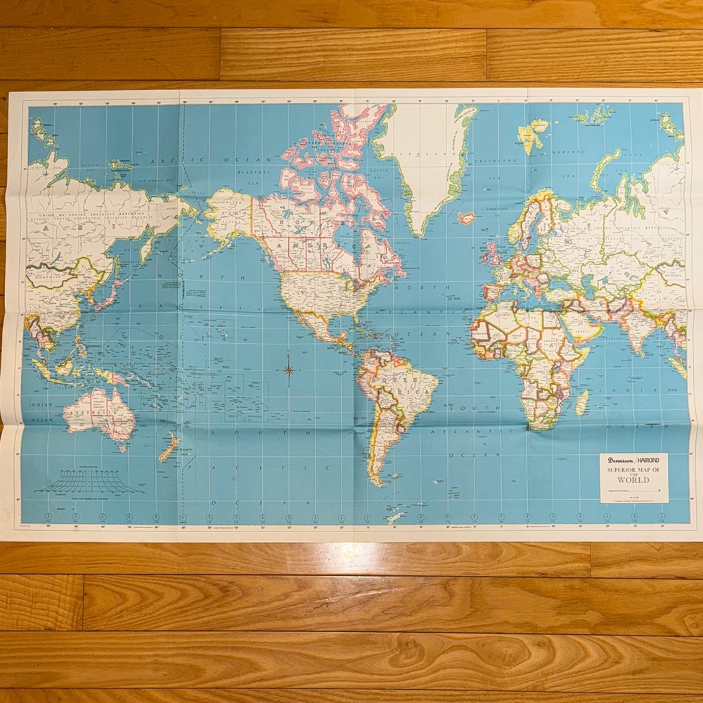 VTG World Map Poster